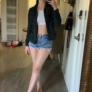 Green Striped Flannel ☃️